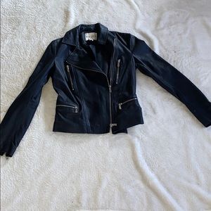 Reiss Black Leather Jacket